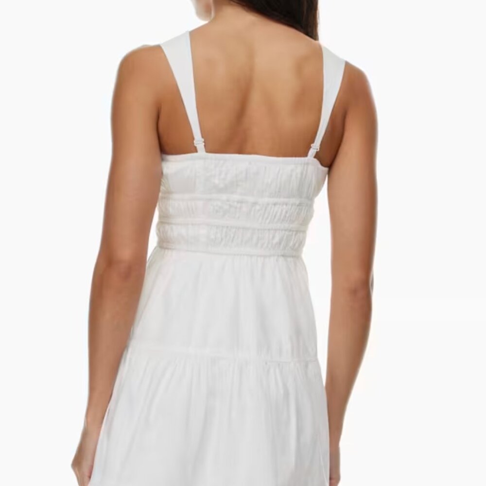 Like NEW - Aritzia Sunday Best Cotton poplin tiered midi dress - worn once - Picture 3 of 5